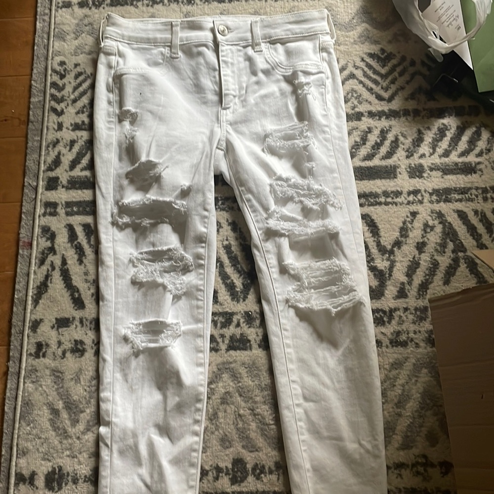 White American eagle skinny jeans